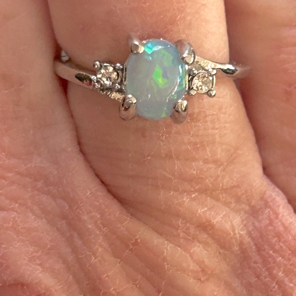 Kay Jewelers Jewelry - Kay Outlet Opal Sapphire Sterling Silver Ring Size 6